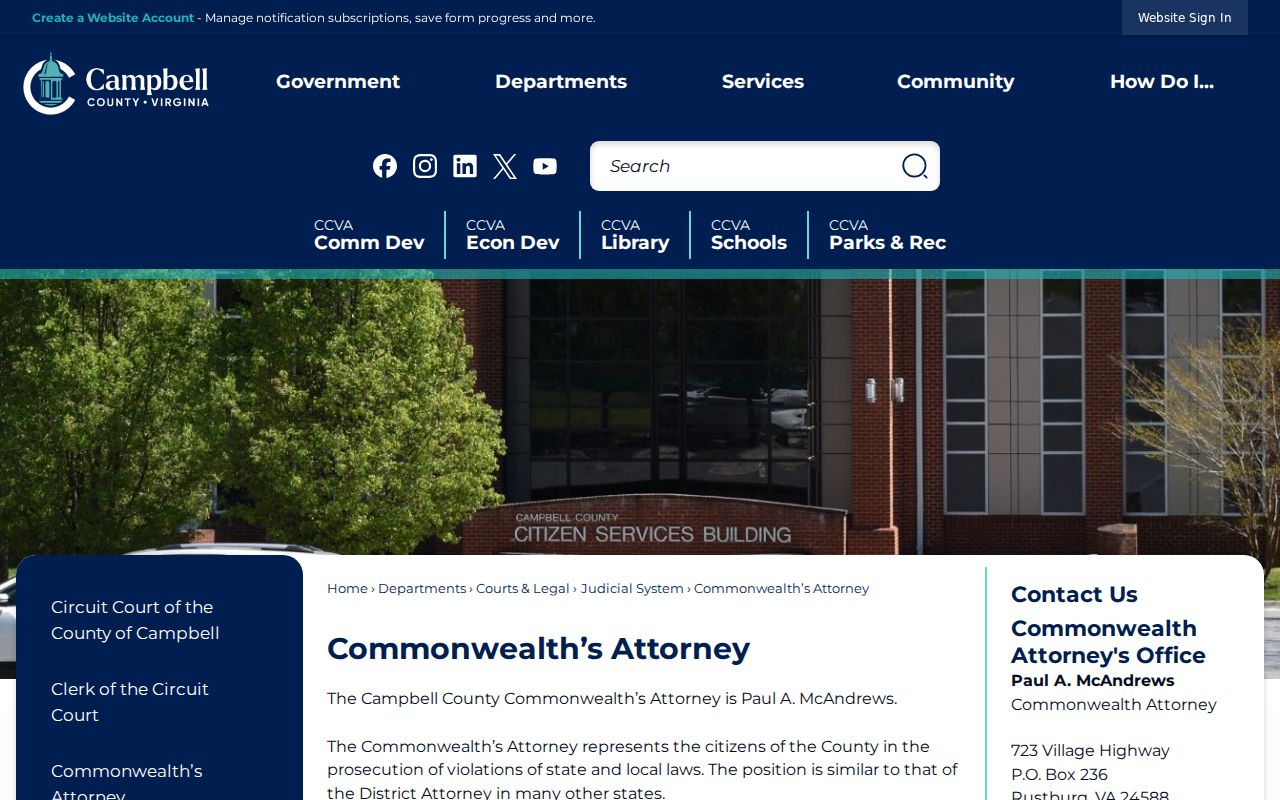 Campbell County arrest charge review by Commonwealth's Attorney