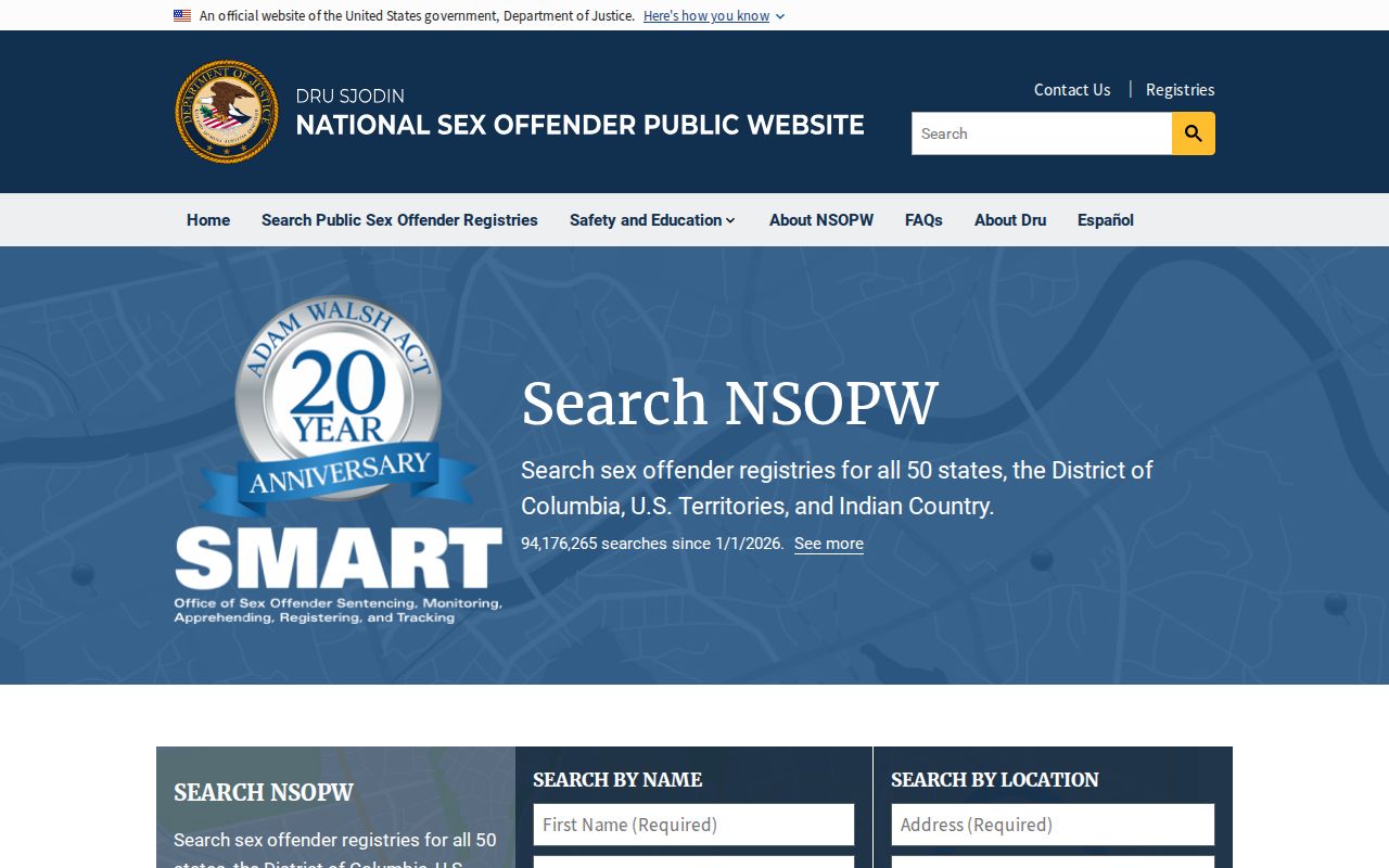 National search used with a Campbell County sex offender lookup